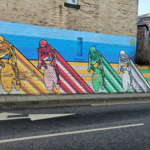 Rob Lee's Tour De France Mural